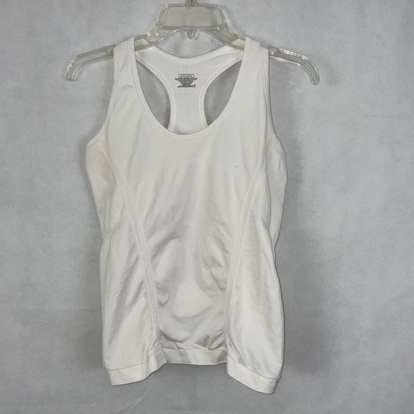 Athleta Tops - Athleta white workout tank top size M